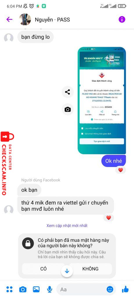 Ebidensya laban sa Ho Hoang Thao