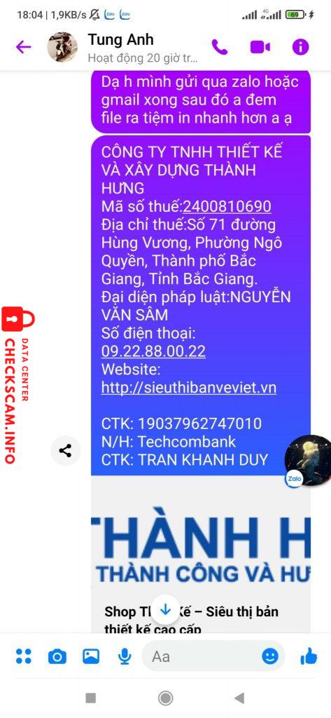 Preuves contre Trần Khánh Duy