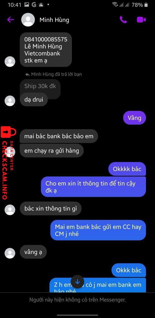 Preuves contre Lê Minh Hùng