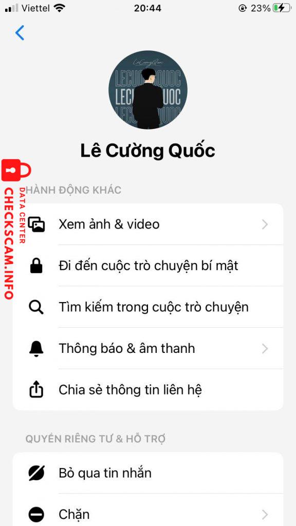 针对的证据 Lê Cường Quốc