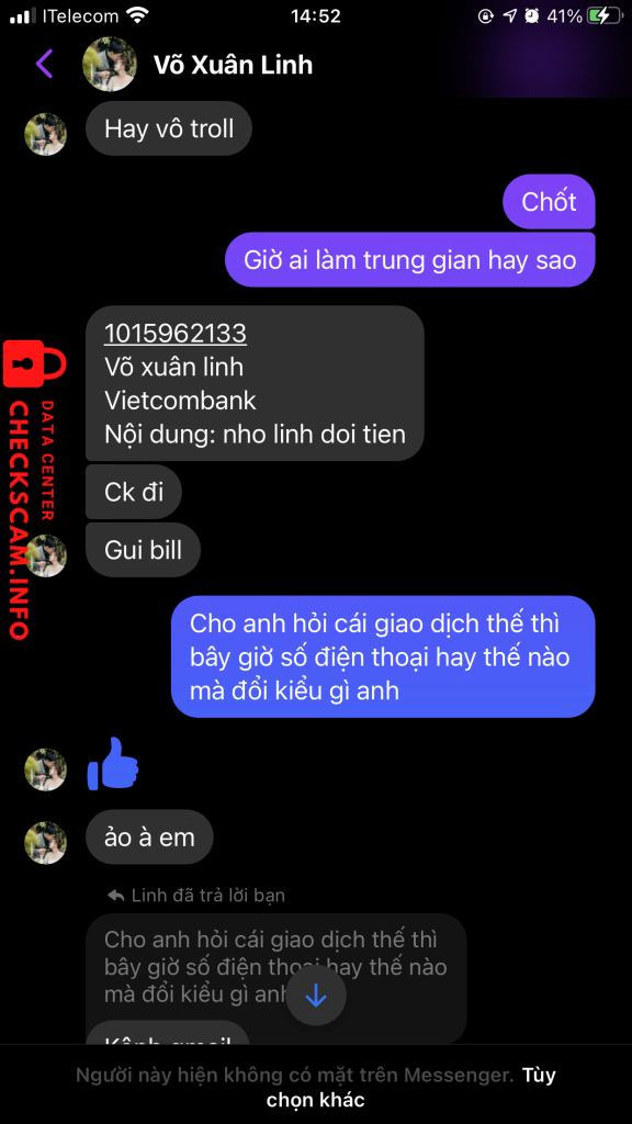 Preuves contre Vo Xuan Linh