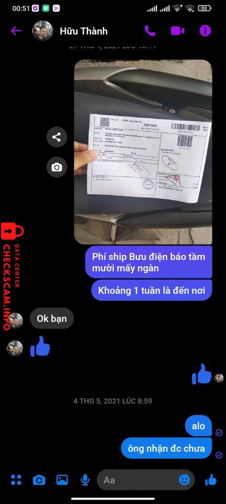 Ebidensya laban sa Nguyễn Hữu Thành