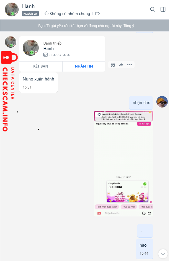 Ebidensya laban sa Nung Xuan Hanh