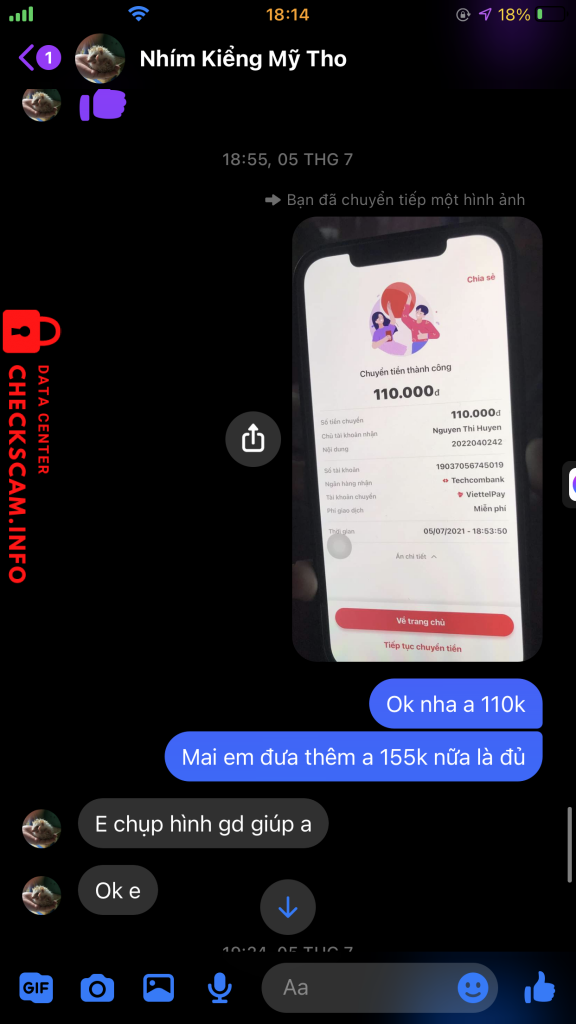 Ebidensya laban sa Nguyễn Thị Huyền