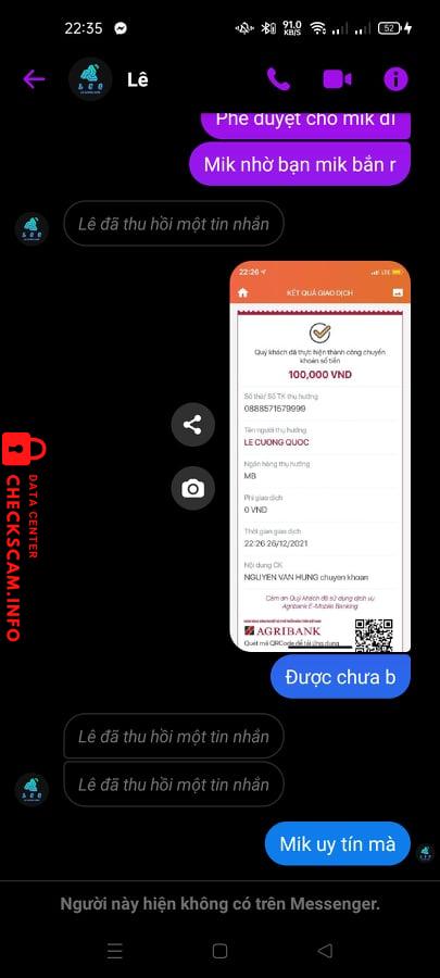 Preuves contre Lê Cường Quốc