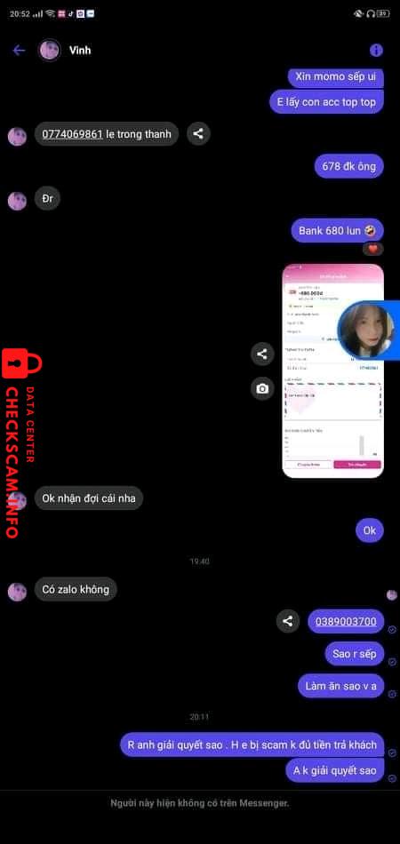 Preuves contre Le Trong Thang