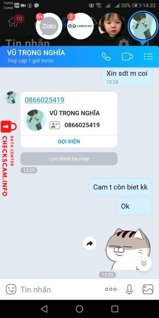 Preuves contre Vũ Trọng Nghĩa