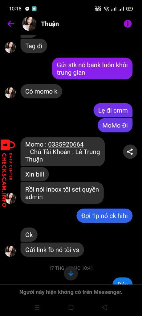 Preuves contre Lê Trung Thuận