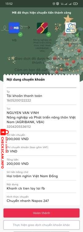 Preuves contre Nguyễn Văn Vinh