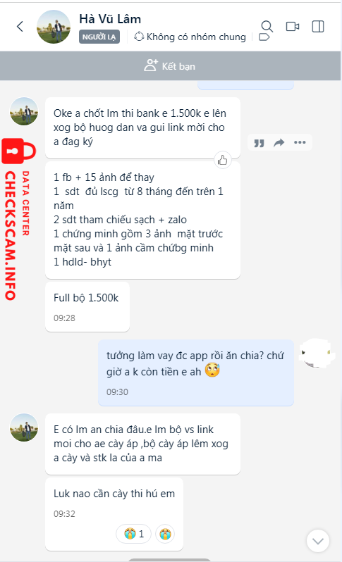 Preuves contre Hà Vũ Lâm