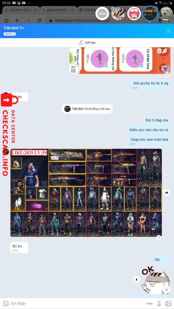 Preuves contre Trần Đình Trí