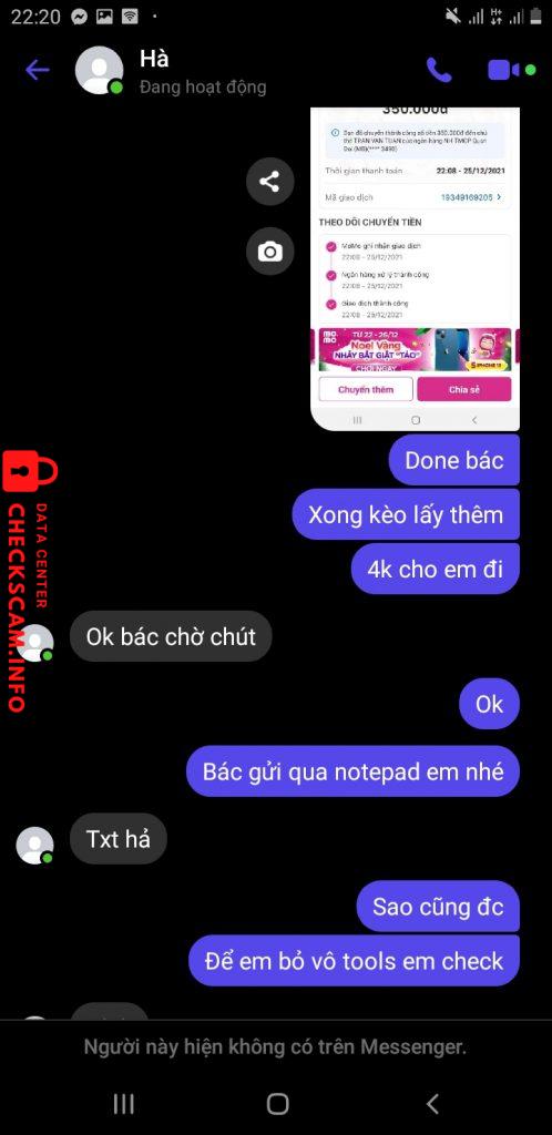 Preuves contre Trần Văn Tuân