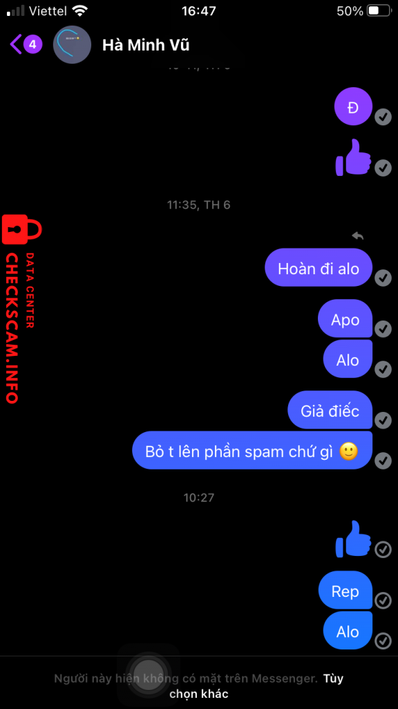 Preuves contre Hà Minh Vũ