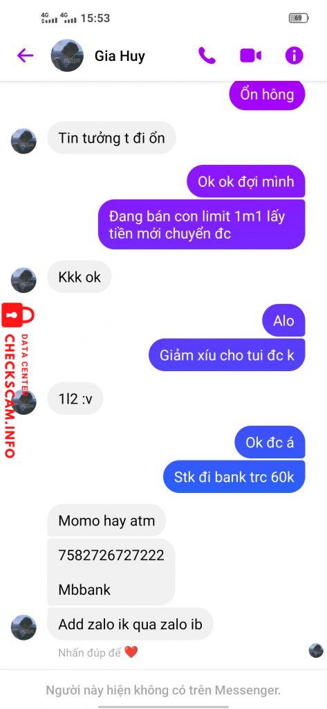 Preuves contre Nguyen Gia Huy