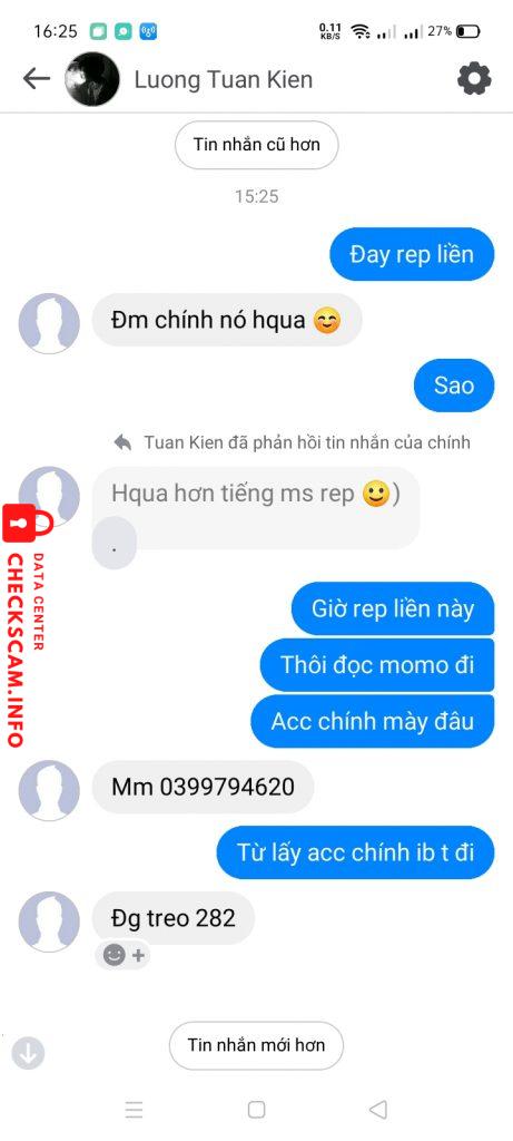 Preuves contre Luong Tuan Kien