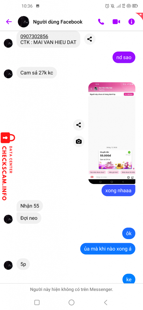 Preuves contre Mai Văn Hiếu Đạt
