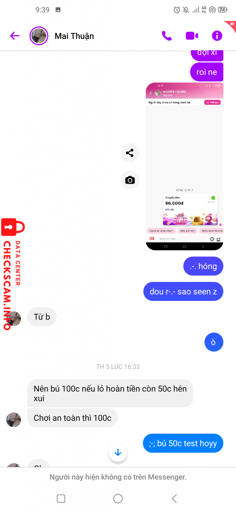 Preuves contre Hoàng Mai Thuận
