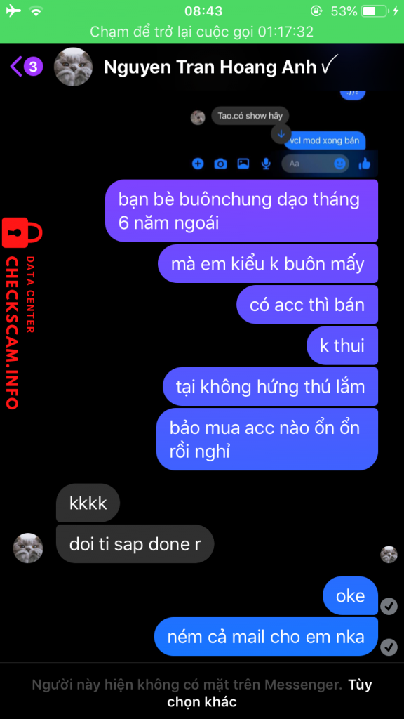 Preuves contre Nguyen Tran Hoang Anh