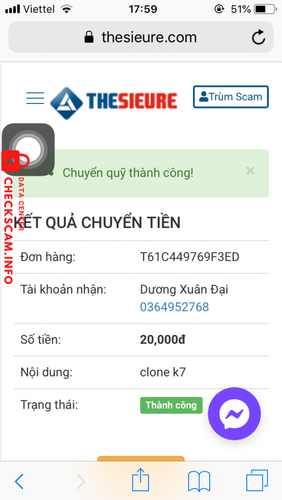 Preuves contre Dương Xuân Đại