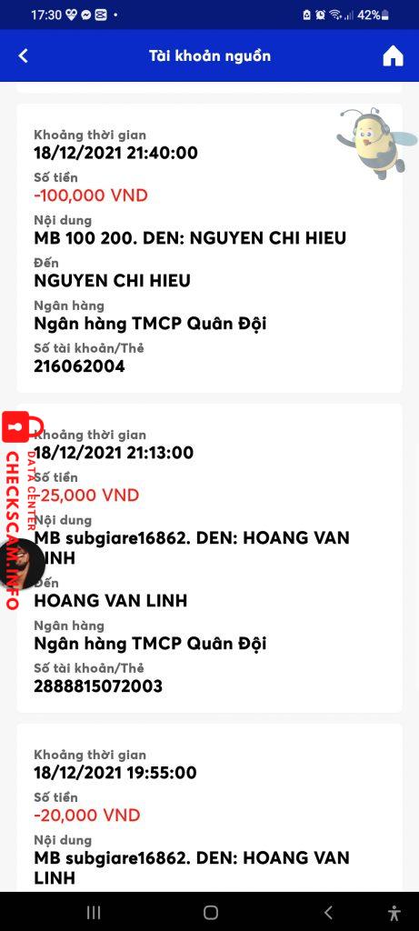Preuves contre Nguyễn Chí Hiếu