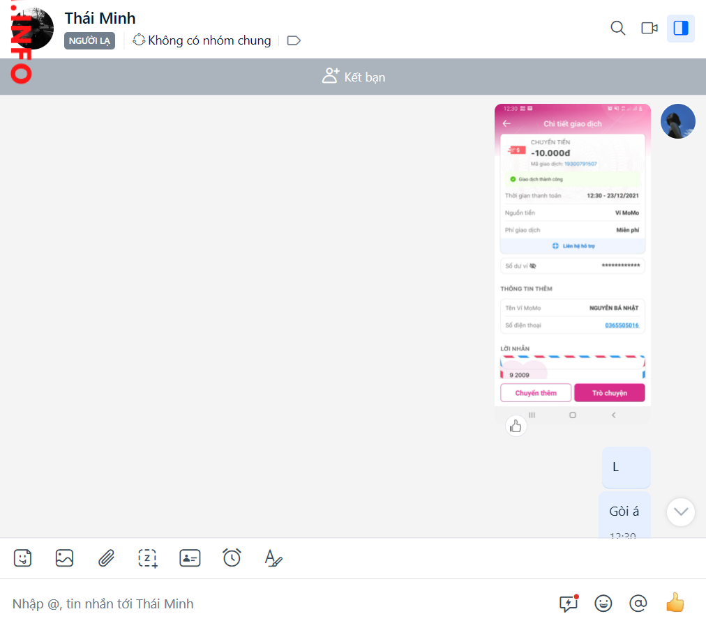 Preuves contre Nguyễn Bá Nhật