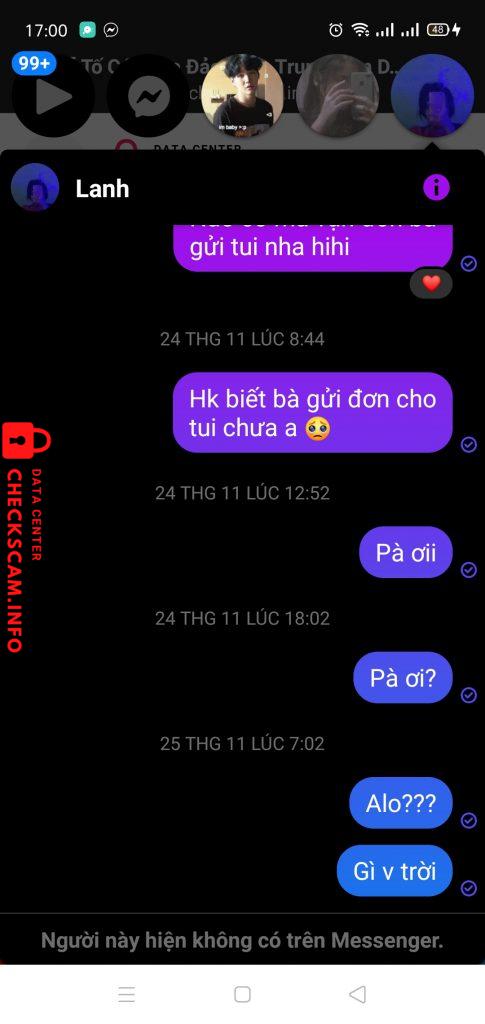 针对的证据 Lê Huỳnh Trâm Nhi
