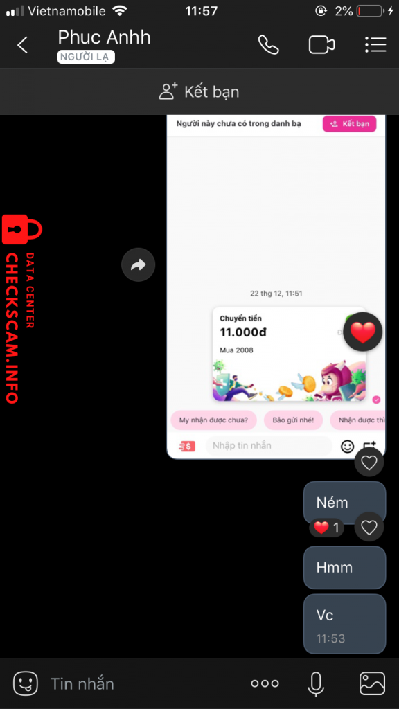 针对的证据 Nguyễn Thị Trà My