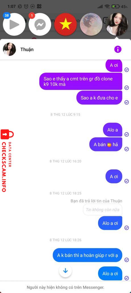 针对的证据 Lê Trung Thuận