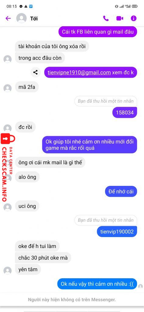 Preuves contre Duong Minh Dat