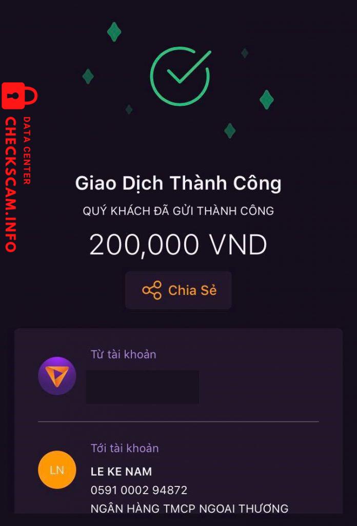 Preuves contre Lê Kế Nam