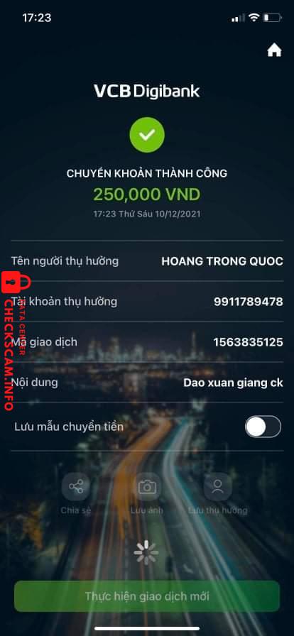 Preuves contre Hoang Trong Quốc