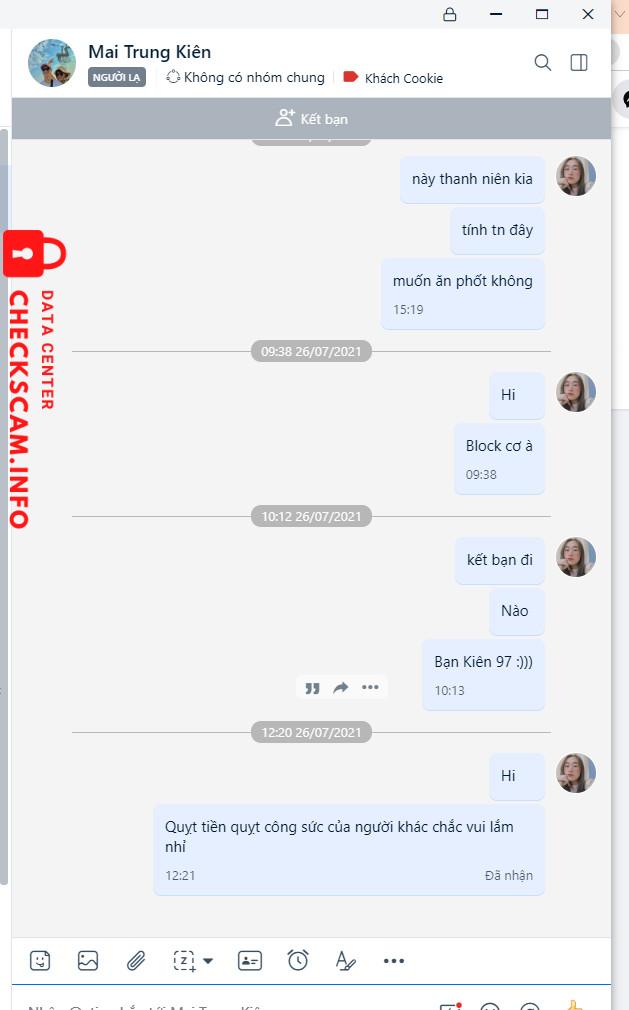 Preuves contre Mai Trung Kiên