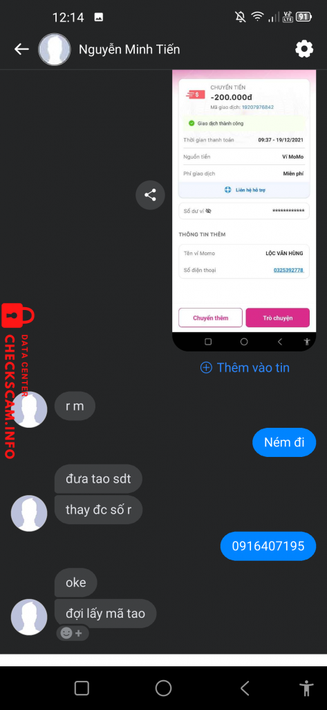 Preuves contre Nguyễn Minh Tiến