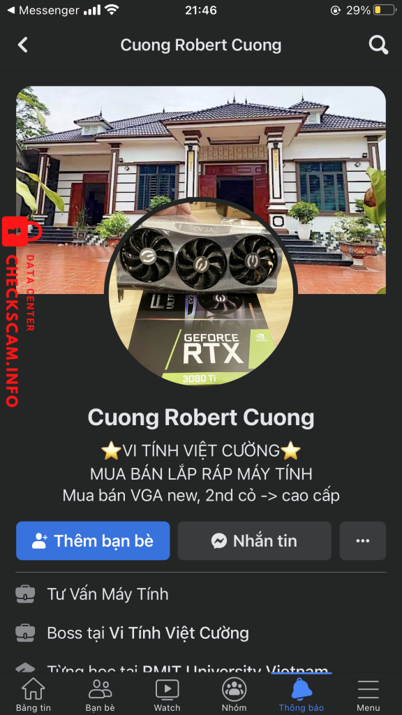 Preuves contre Ngô Văn Quốc Cường