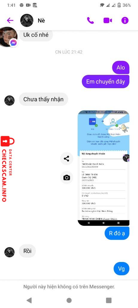 ဆန့်ကျင်သက်သေ Le Dinh Thien