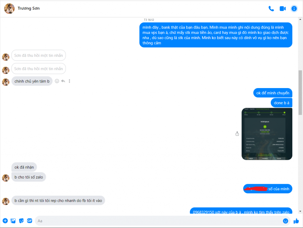 Preuves contre Truong Son