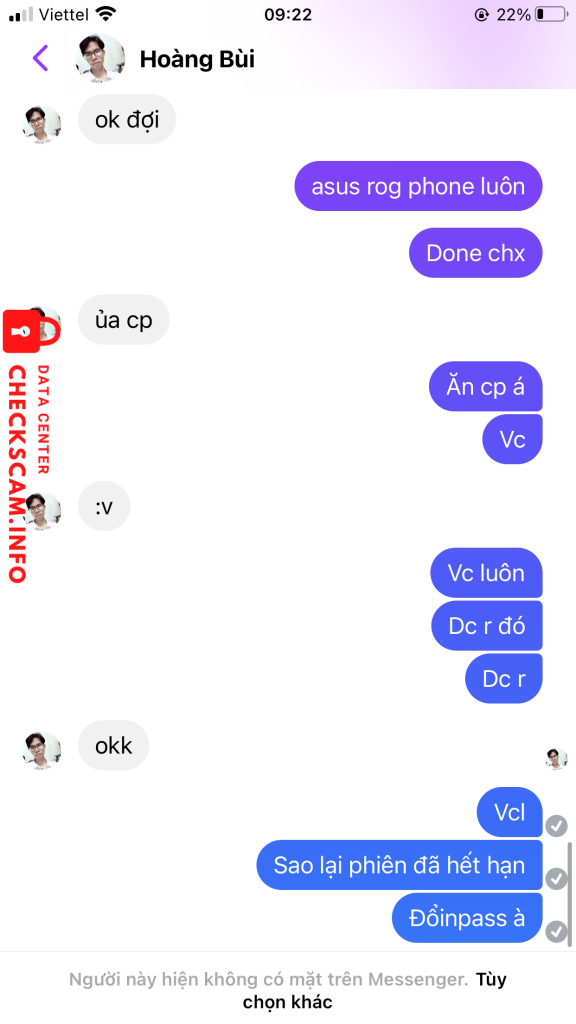 Preuves contre Hoàng Bùi