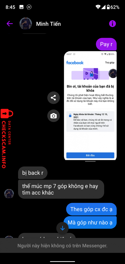 Preuves contre Nguyễn Minh Tiến