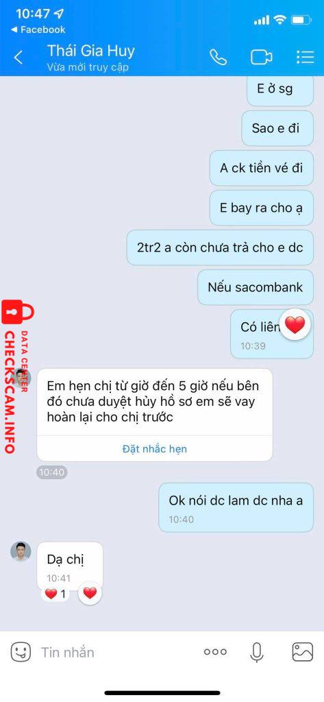 Preuves contre Thái Gia Huy