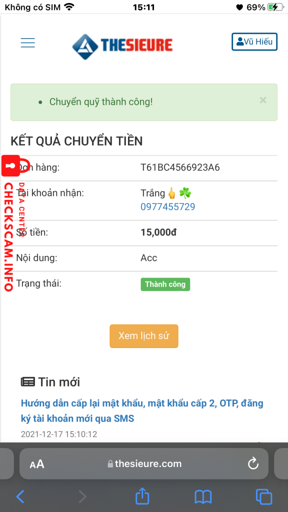 Preuves contre Pé gấu