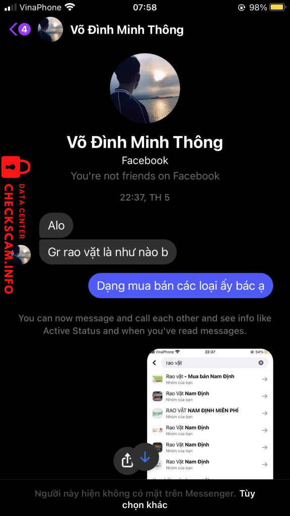 Preuves contre Võ Đình Minh Thông