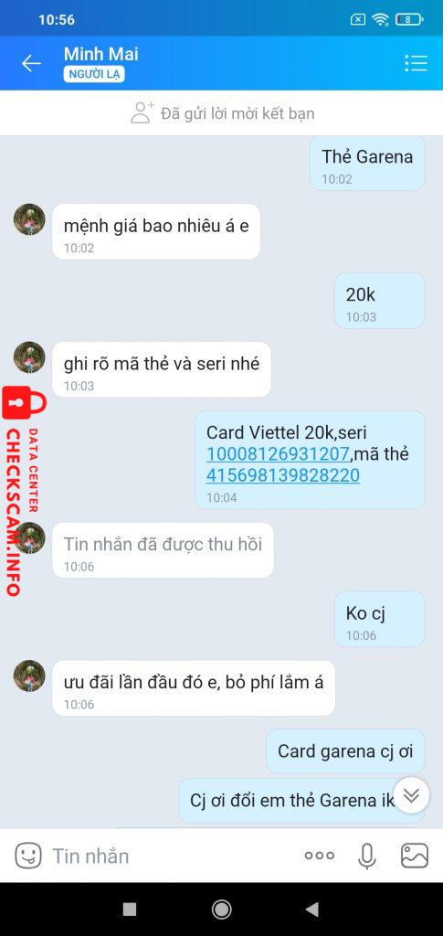 Preuves contre Minh Mai