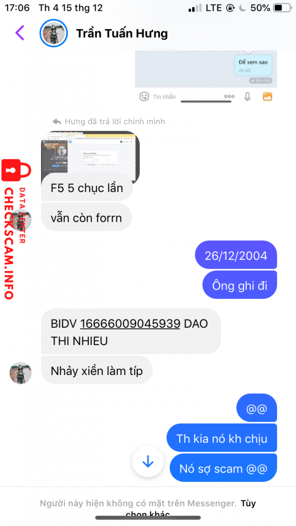 ဆန့်ကျင်သက်သေ Dao Thi Nhieu