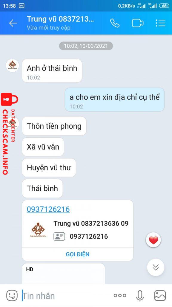 Preuves contre Vũ Văn Trung