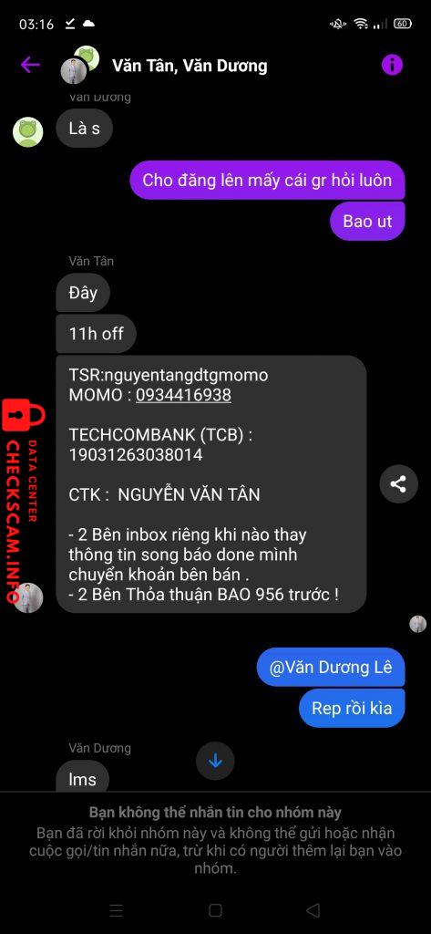 Preuves contre Văn Dương