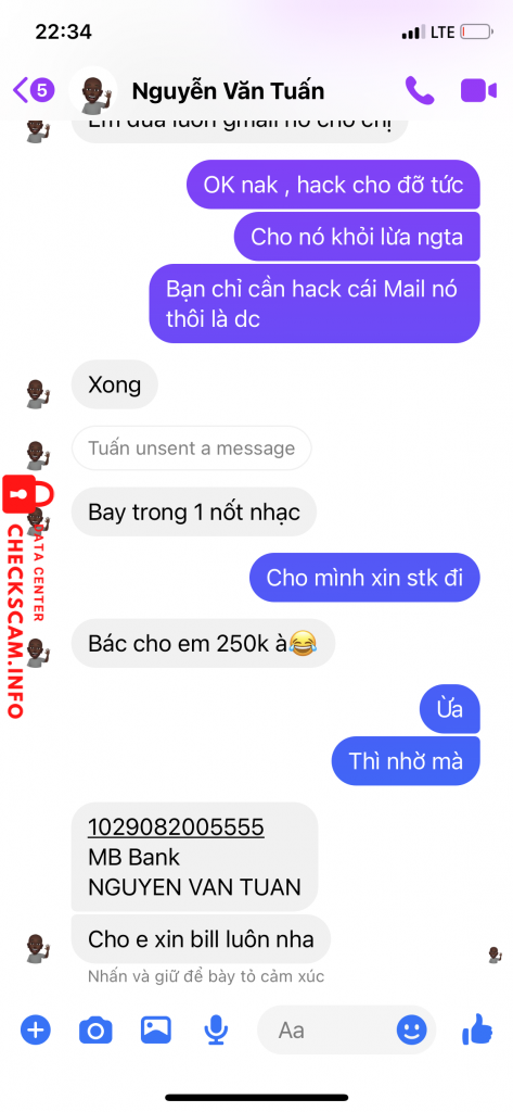 Ebidensya laban sa Nguyễn Văn Tuấn