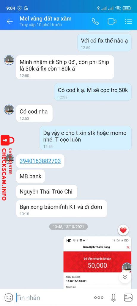 Ebidensya laban sa Nguyễn Thái Trúc Chi