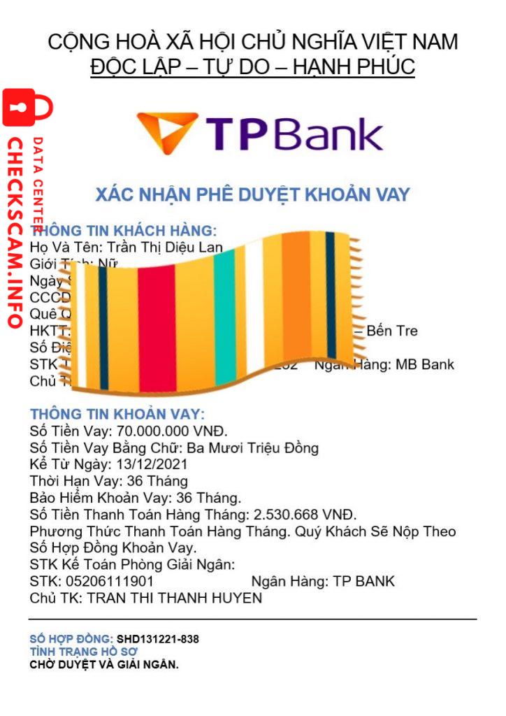 ဆန့်ကျင်သက်သေ Trần Thị Thanh Huyền