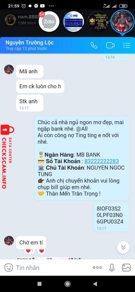 Ebidensya laban sa Nguyễn Trường Lộc