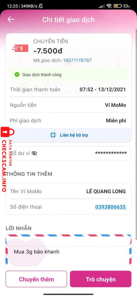 Ebidensya laban sa Lê Quang Long
